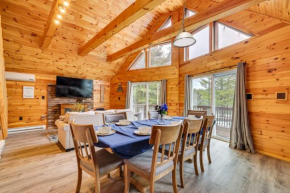 Hot Tub and Fire Pit Lakefront Cabin in White Haven
